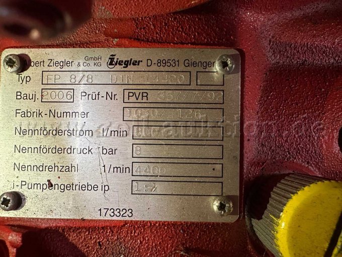 Typenschild FP 8/8