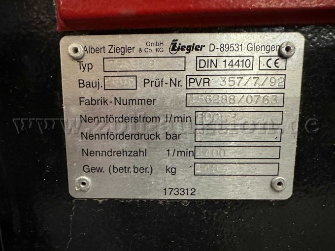 Typenschild TS 8/8