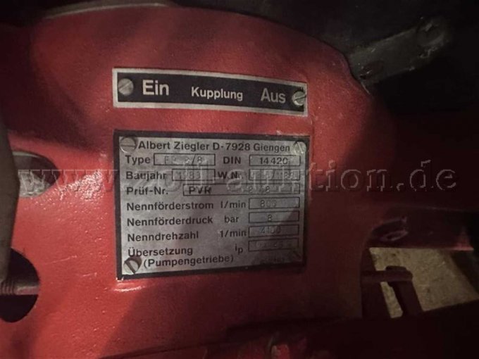1 Tragkraftspritze Ziegler TS 8/8 Trokomat (VW Motor, Baujahr 1983) – foto 5 – kavel bij Zoll-Auktion, Ravensburg