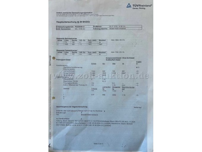 1 Tragkraftspritzen-Fzg. (TSF) Daimler Benz, Typ: 814 F /728000 – foto 16 – kavel bij Zoll-Auktion, Morbach