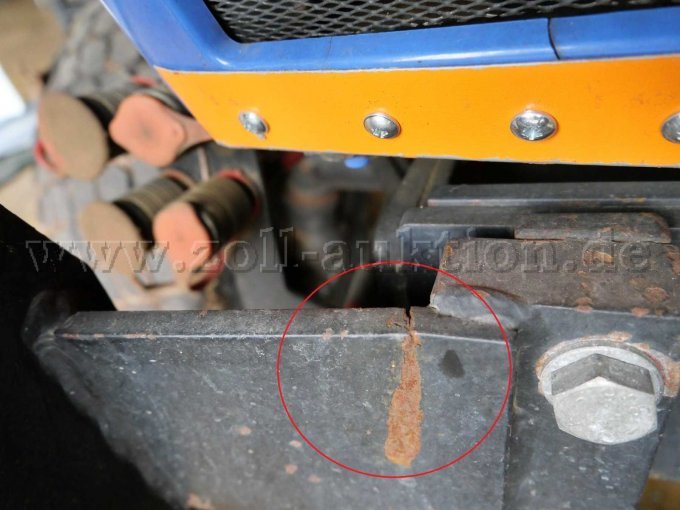 gerissener Frontlader