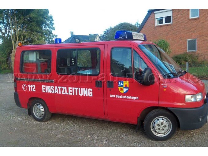 1 Transporter FIAT Ducato Feuerwehrfahrzeug ELW – foto 3 – kavel bij Zoll-Auktion, Dänischenhagen