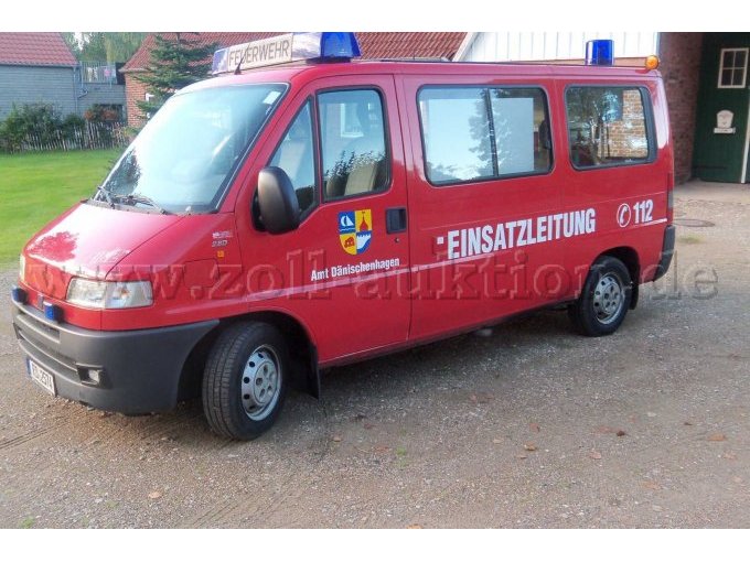 1 Transporter FIAT Ducato Feuerwehrfahrzeug ELW – foto 2 – kavel bij Zoll-Auktion, Dänischenhagen