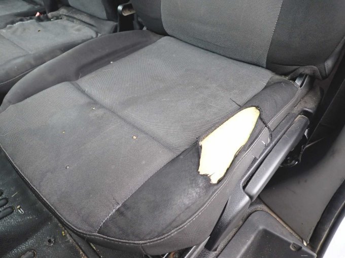 Fahrersitzbezug eingerissen