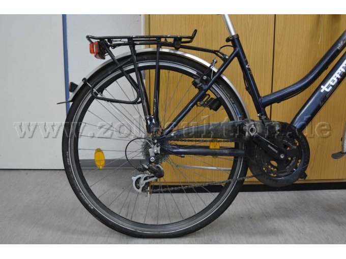 Hinterrad mit Schutzblech