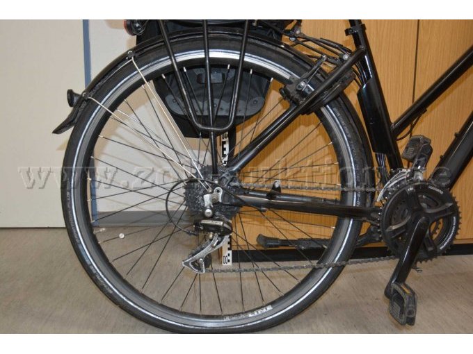 Hinterrad mit Schutzblech