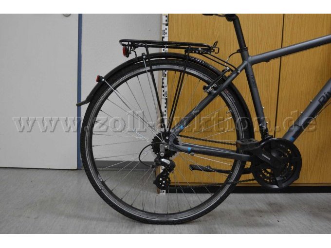 Hinterrad mit Schutzblech