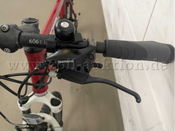 Trekkingrad rot Ansicht Gangschaltung