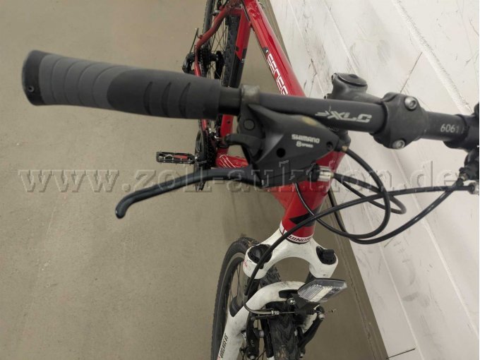 Trekkingrad rot Ansicht Lenker