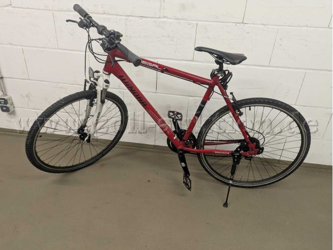 Trekkingrad rot Ansicht links