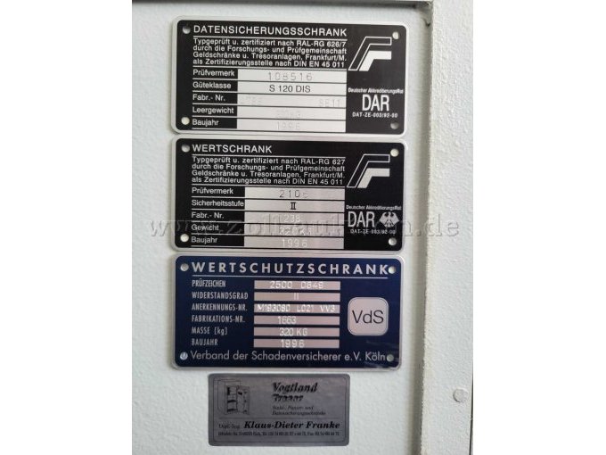 Tresor/Sicherheitsschrank mit einem Schlüssel