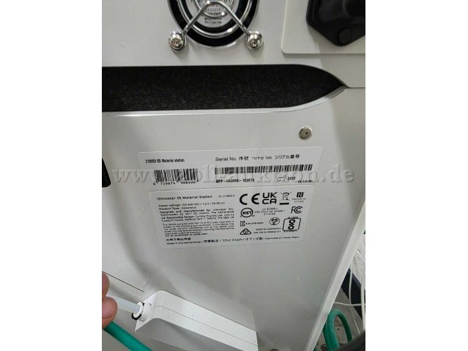 Typenschild Materialstation