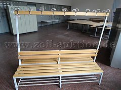 Umkleidebank Gesamtansicht