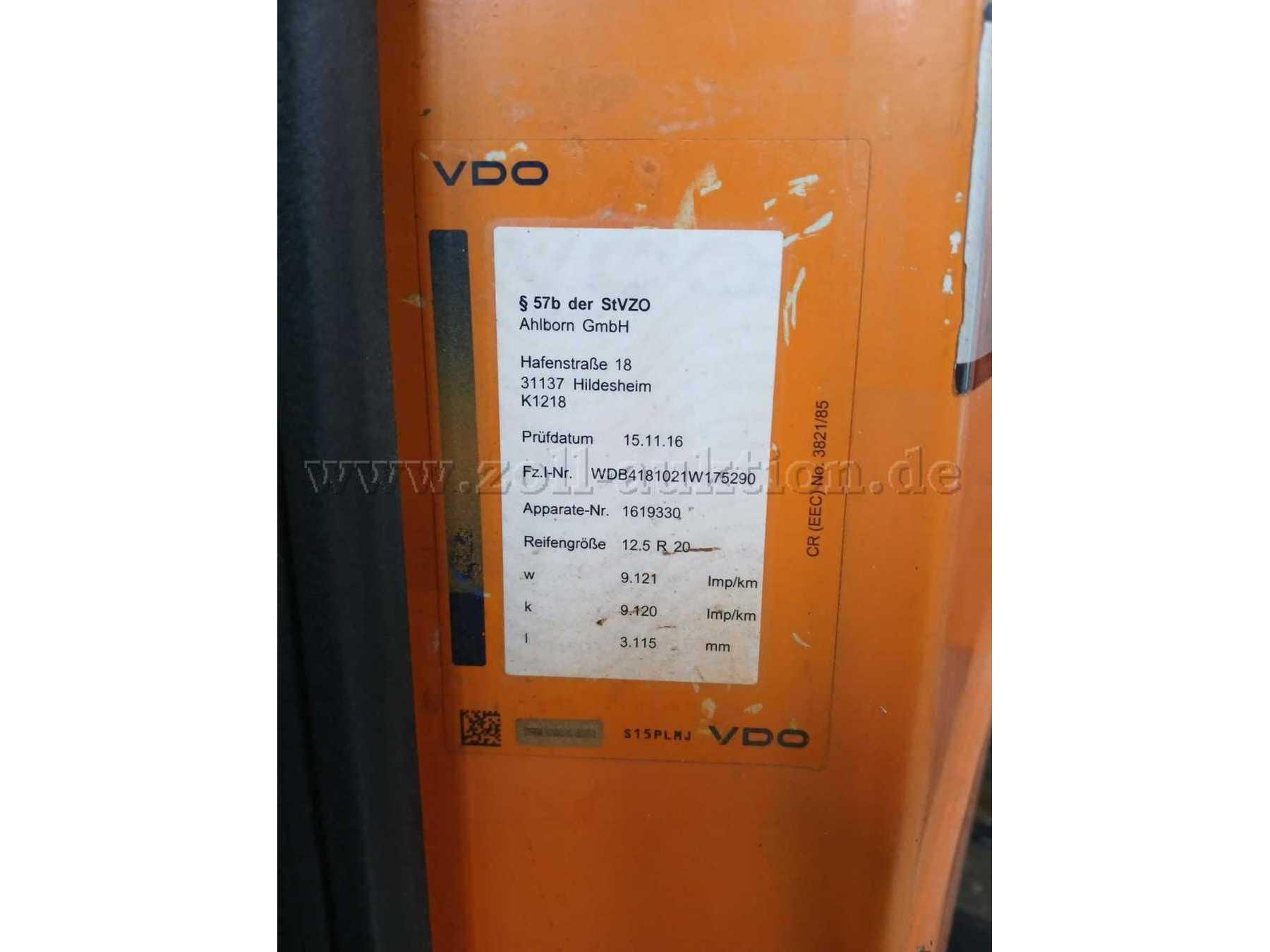 Fahrzeugkennzeichnung Fahrertür