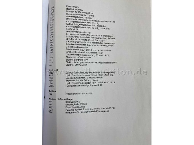 Unimog U 530, Fahrzeugbeschreibung Seite 4