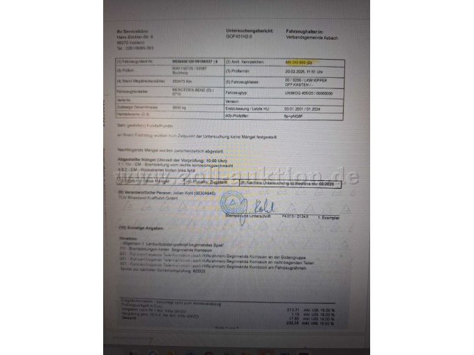 Letzter TÜV 2025