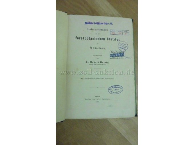 Titelblatt gestempelt