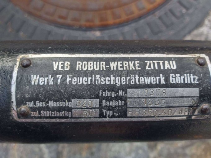 Typenschild VEB ROBUR