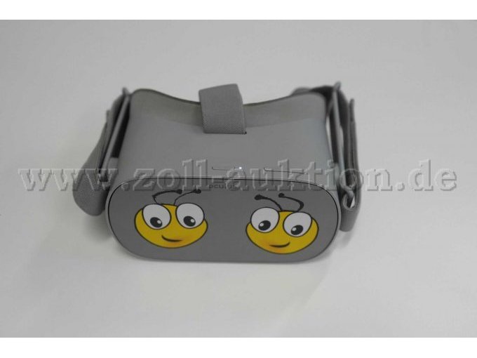 VR-Brille mit Bienenaugen.