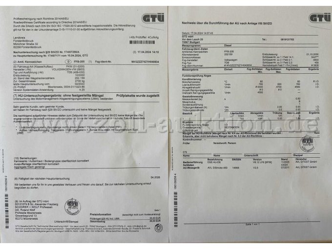 Tüv-Bericht 1