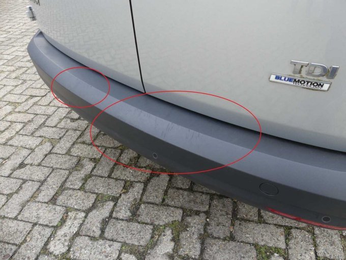 Beispiel-Schaden Stoßfänger hinten