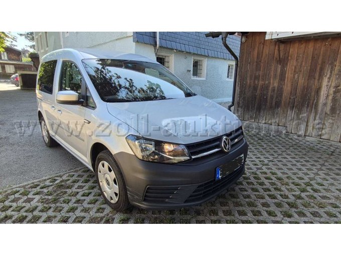 1 VW Caddy bestelwagen, model Trendline, kleur grijs – kavel bij Zoll-Auktion, Teisendorf