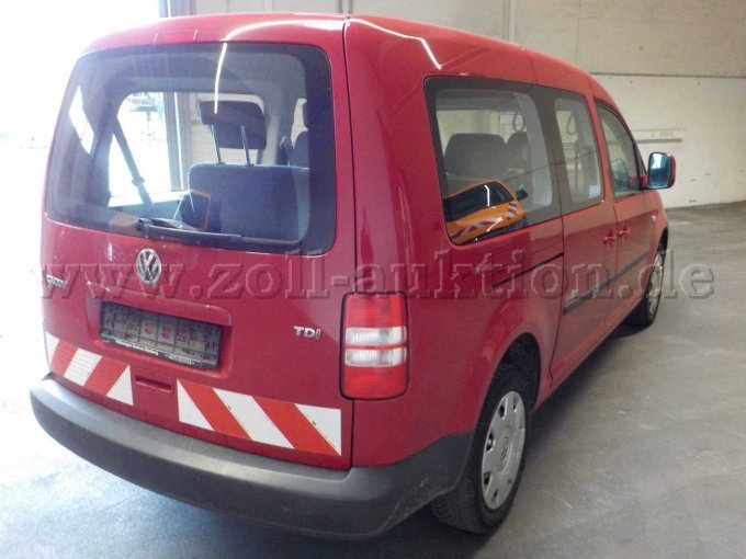Heck- und Seitenansicht VW Caddy