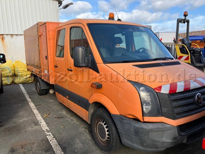 1 VW Crafter Doppelkabine mit Gerätekasten, Dreiseitenkipper und Planenverdeck – foto 5 – kavel bij Zoll-Auktion, Flensburg