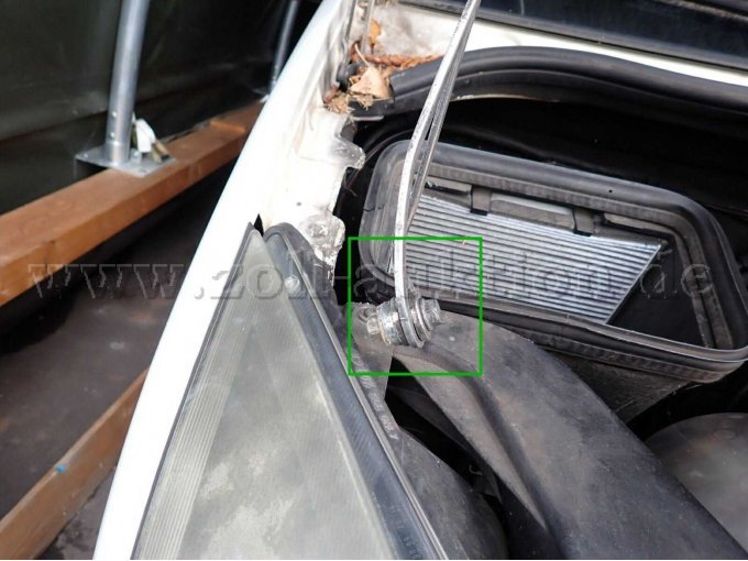 Motorhaube, Stütze lose