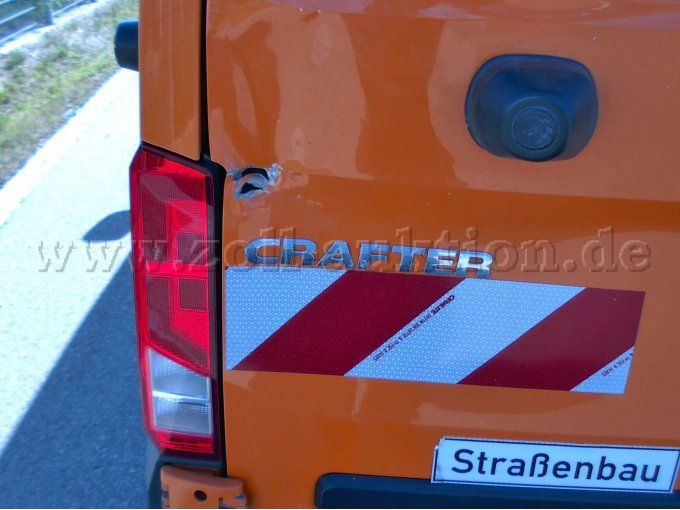 VW - Crafter - Loch Hecktüre links