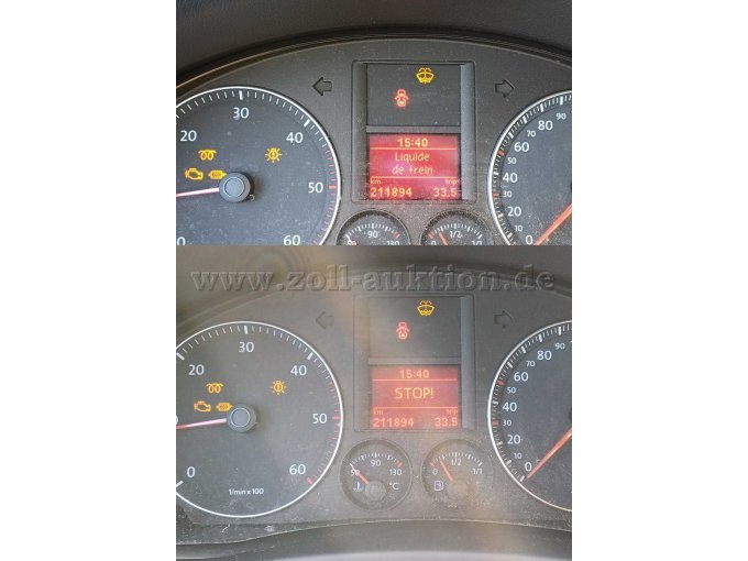 VW Golf - Fehlermeldungen Display