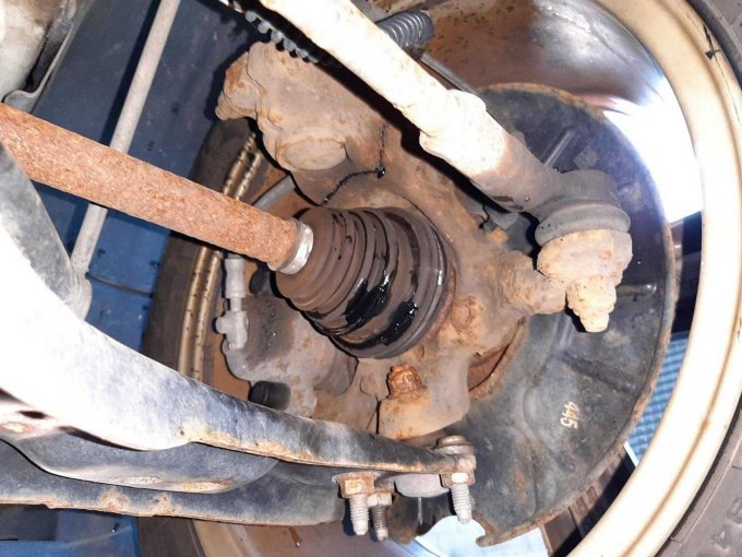 Ansicht Antriebswelle rechts