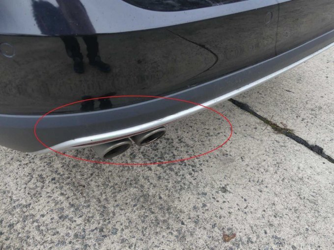 Beispiel-Schaden Anfahrschaden Stoßfänger hinten