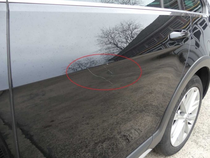 Beispiel-Schaden Tür hinten links