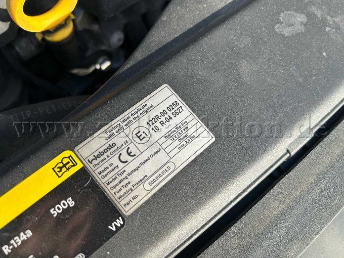 Motorraum Factory label