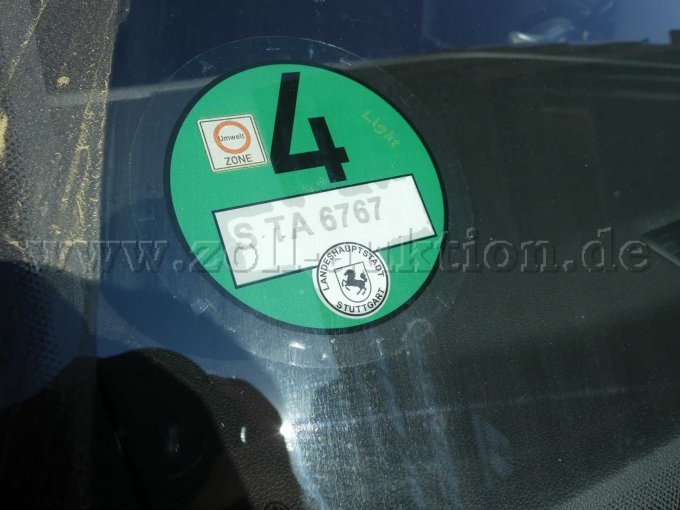 Ansicht VW Umweltplakette