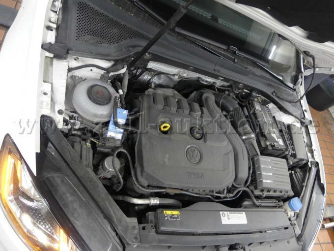 Ansicht VW Motorraum offen