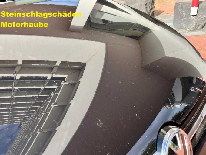 Steinschlagschäden Motorhaube