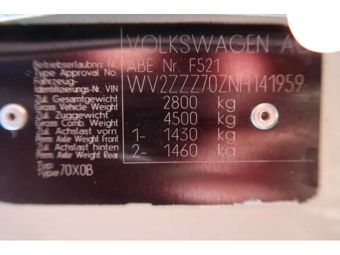 1 VW Kombi T4, 2.5 Benziner, EZ: 10/1992 – foto 6 – kavel bij Zoll-Auktion, Kempten (Allgäu)