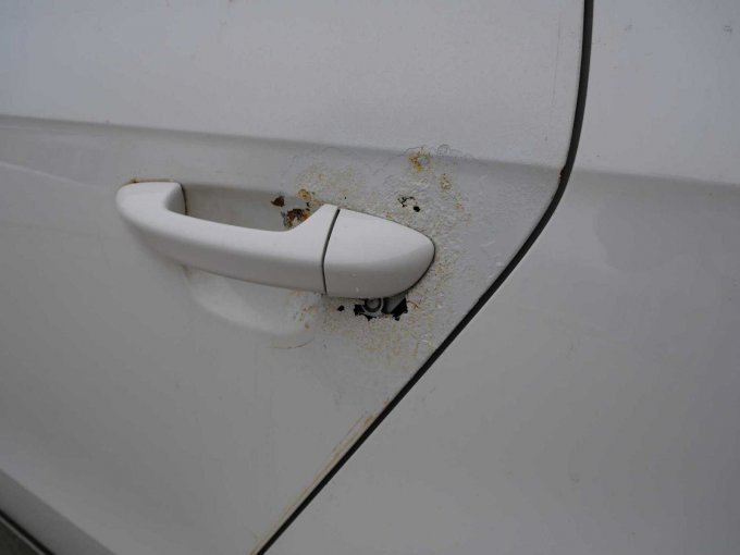 Korrosionsschäden Türe hinten links