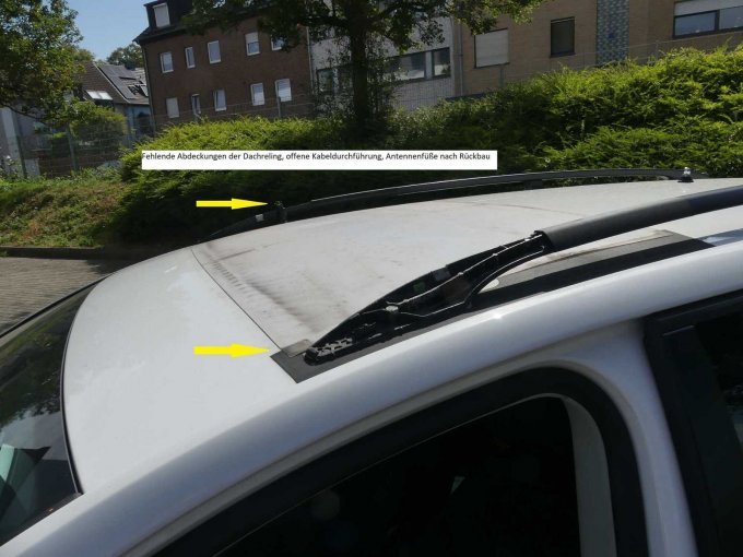 Rückbauschäden Dachreling Dach