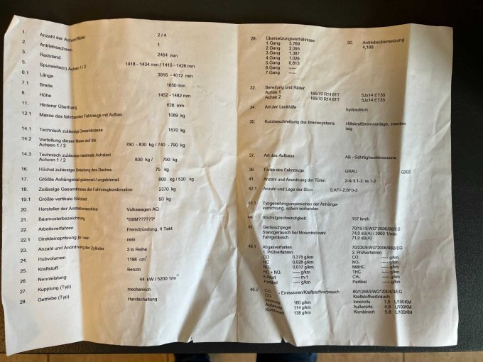 EWG-Übereinstimmungsbescheinigung Seite 2