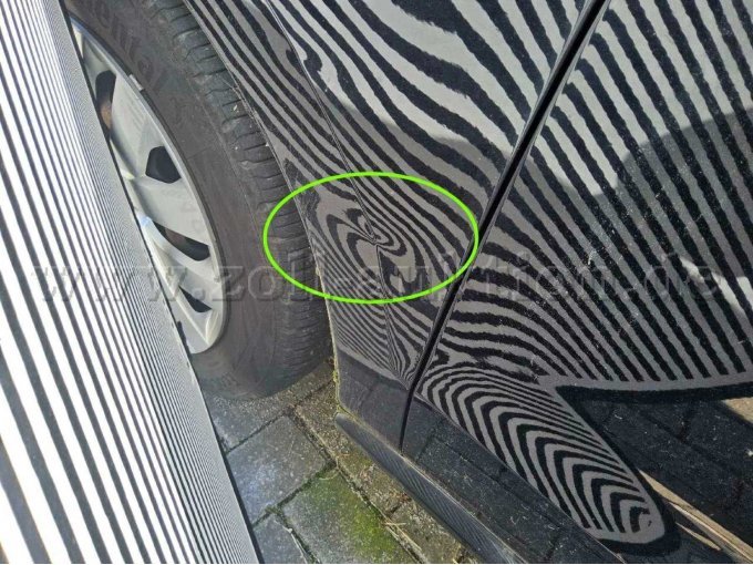 Kotflügel vorne links eingedellt