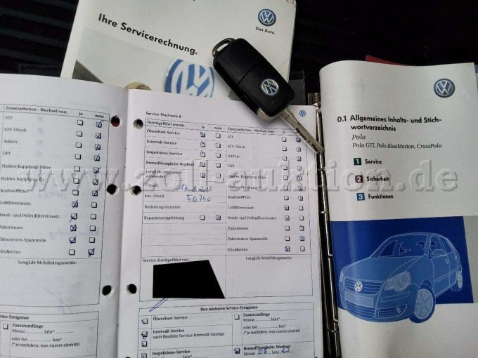 Schlüssel, Servicenachweis