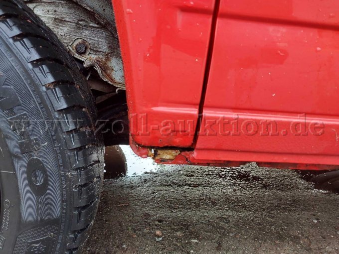 Ansicht Schaden Fahrzeugseite hinten rechts