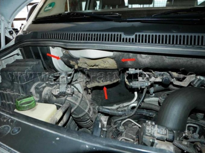 Übersichtsbild - Motorraum (innen)