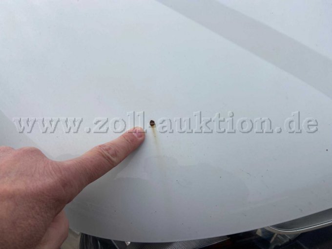 Rost Steinschlag an der Haube