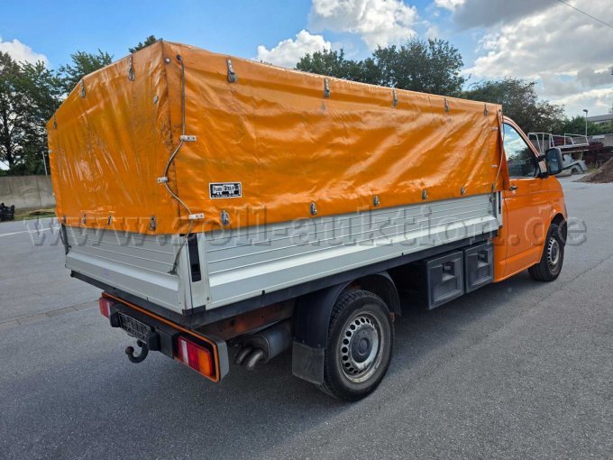 1 VW T5 Transporter, 75 kW, 2800 kg, laadbak met zeilafdekking, trekhaak – foto 5 – kavel bij Zoll-Auktion, Lippstadt