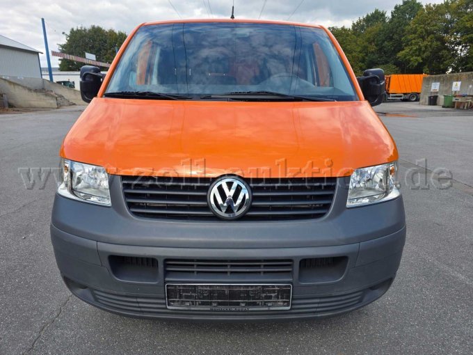 1 VW T5 Transporter, 75 kW, 2800 kg, laadbak met zeilafdekking, trekhaak – foto 2 – kavel bij Zoll-Auktion, Lippstadt