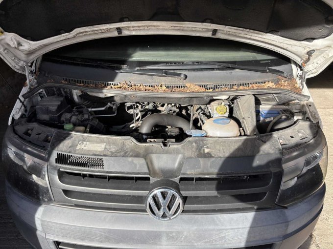 geöffneter Motorraum